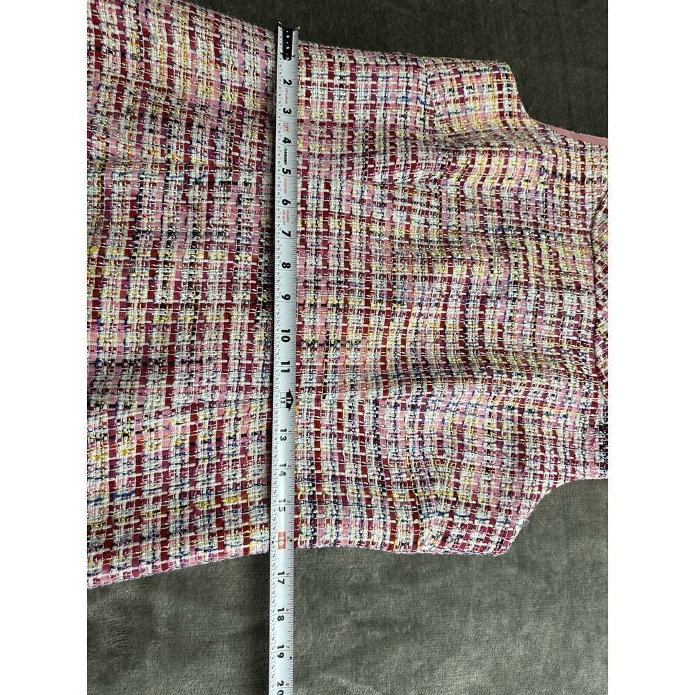 Talbots Pink Multicolor Tweed Midi Sheath Dress - Picture 11 of 15